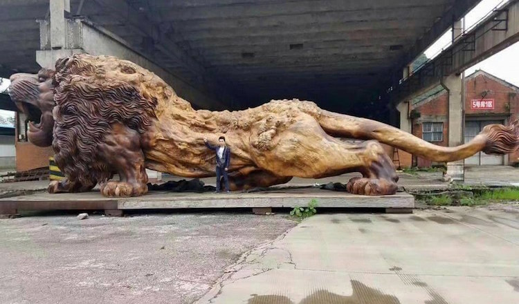giant-lion-redwood-sculpture-2