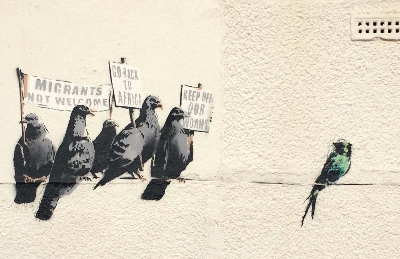 Causa controversia Mural Censurado de Banksy